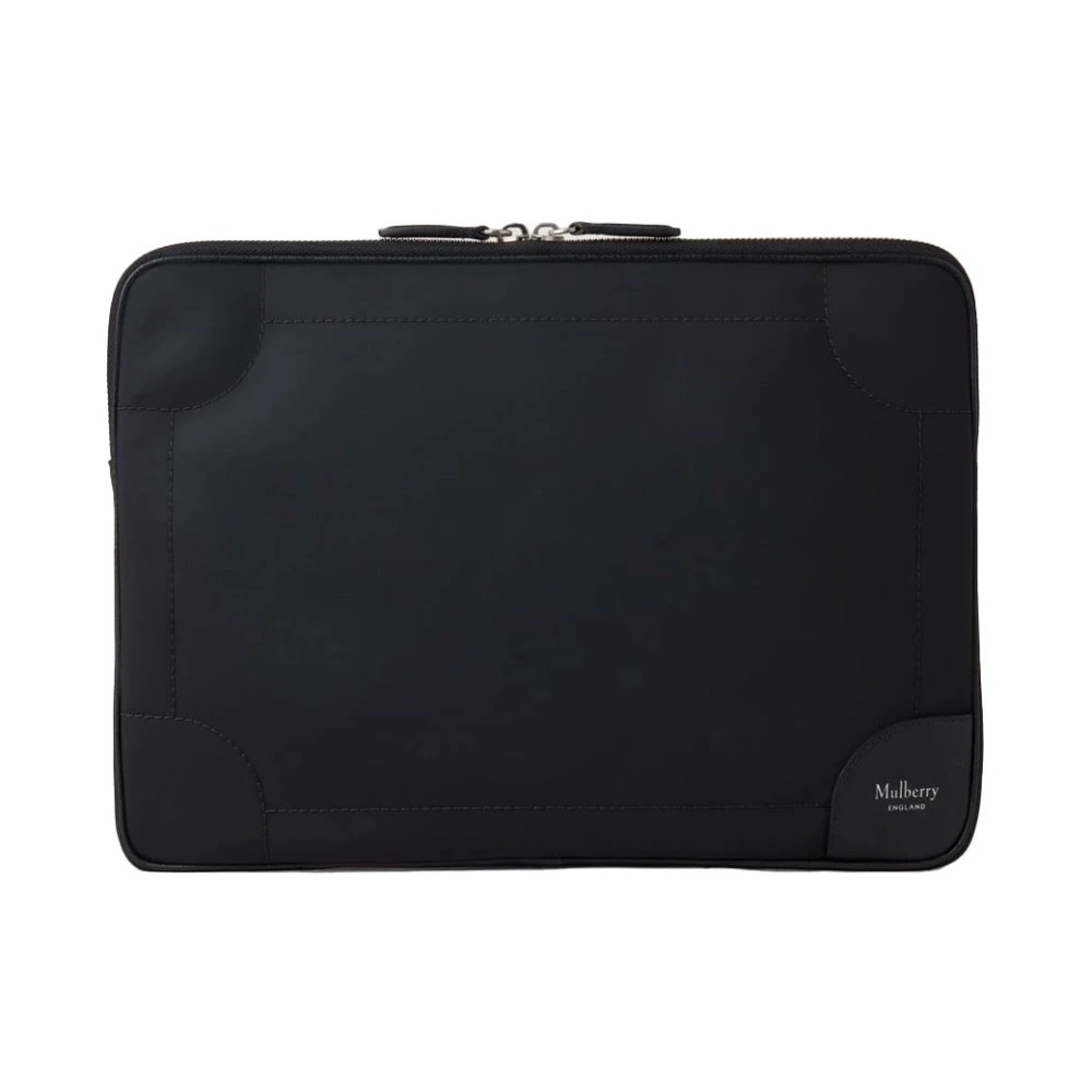 Mulberry Belgrave Laptop Sleeve Zwart Nylon Black Unisex