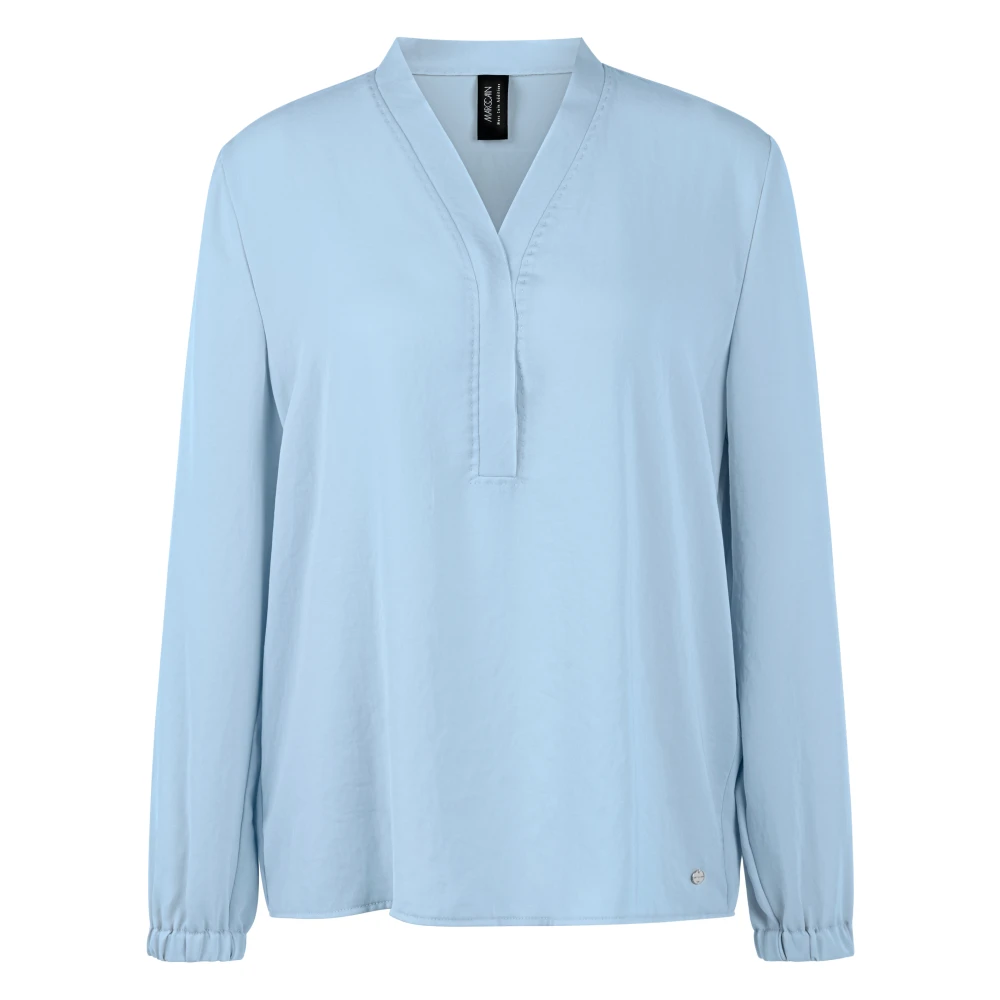 Marc Cain Women's Blue Blouses, S, Lässig Weite Bluse