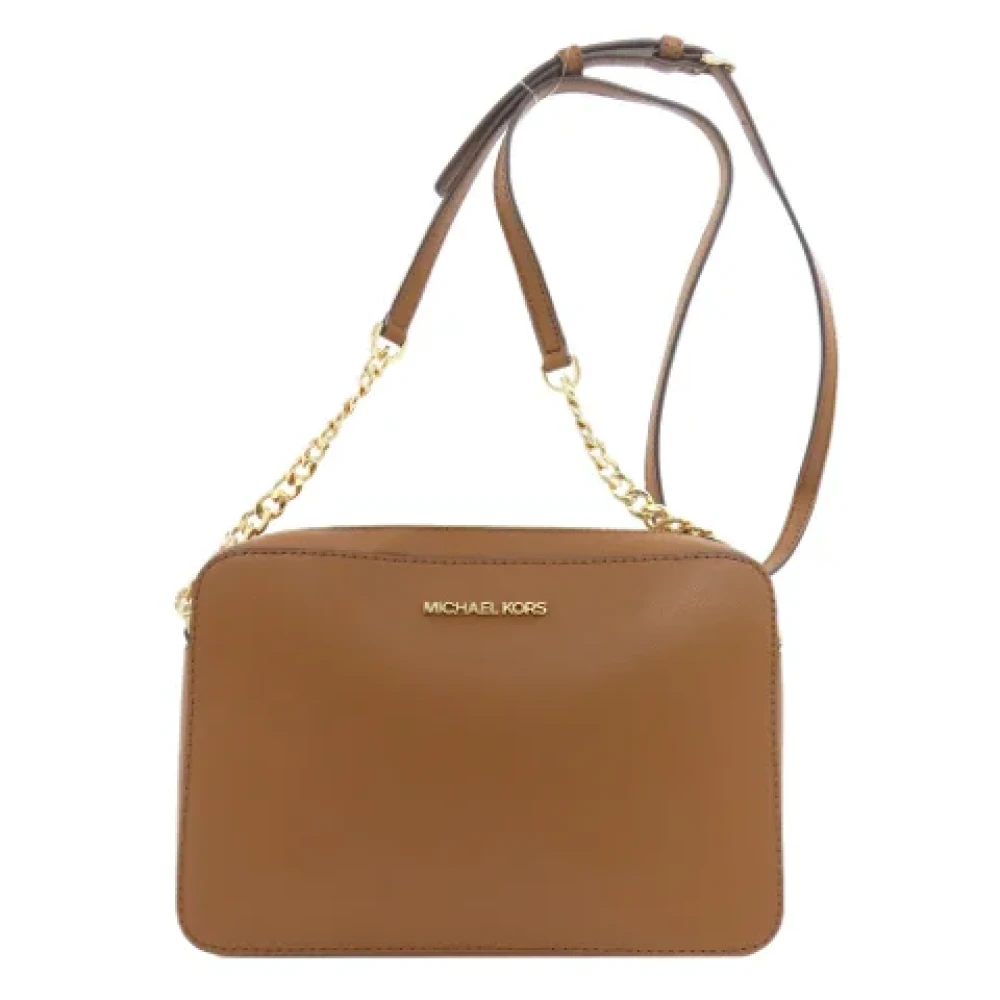 Michael Kors Pre-owned Canvas shoulder-bags Brown Dames