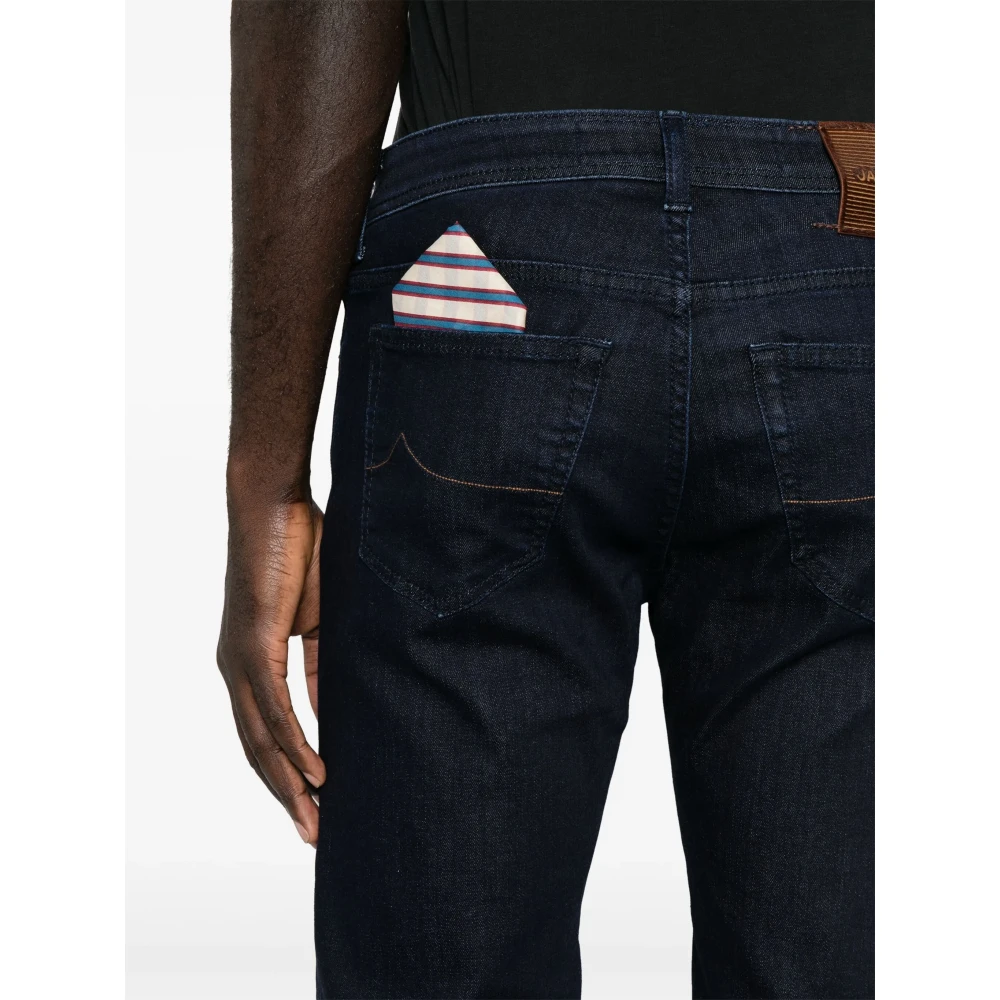 Jacob Cohën Handgemaakte Bard Jeans met Japanse stoffen Blue Heren