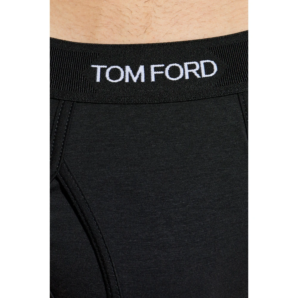 Tom Ford Slips met logo Black Heren