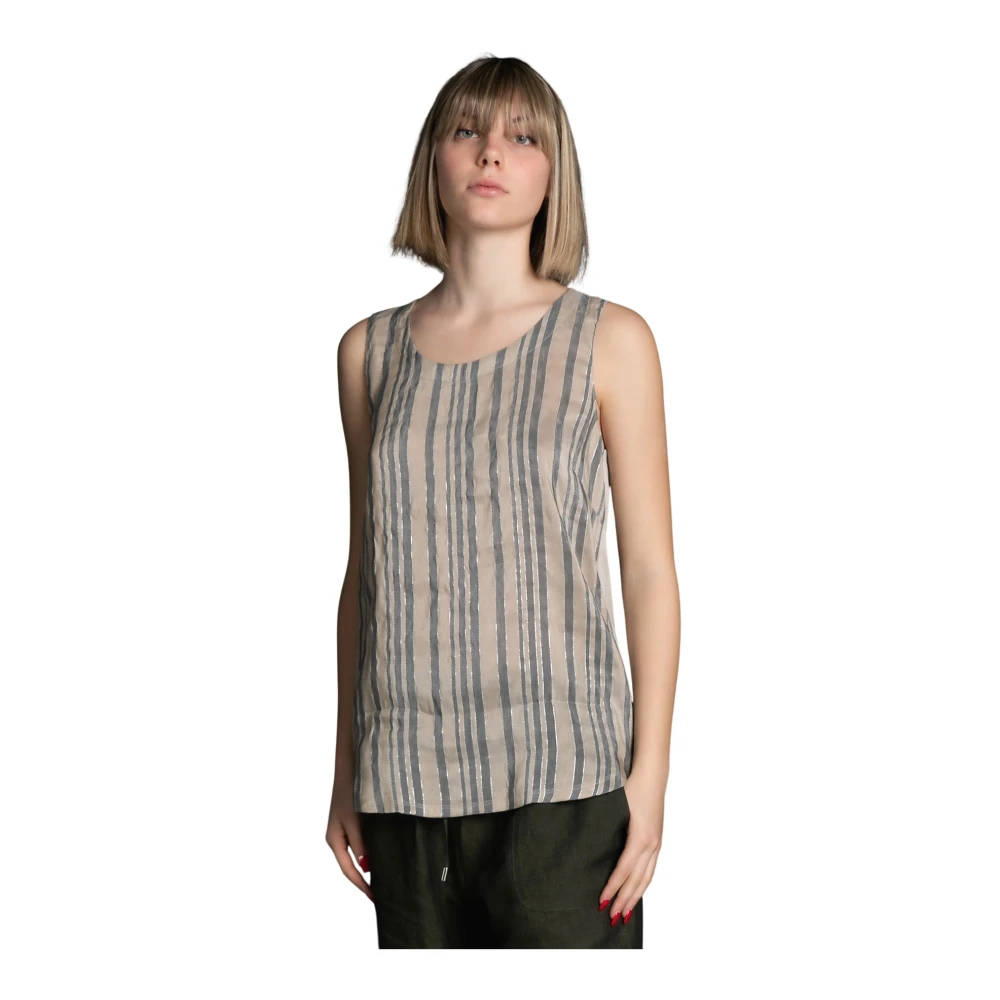 Tops > Sleeveless Tops - - Le Tricot Perugia - Modalova