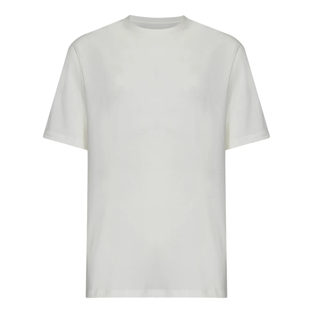 Jil Sander Witte T-shirt met Tekst White Heren