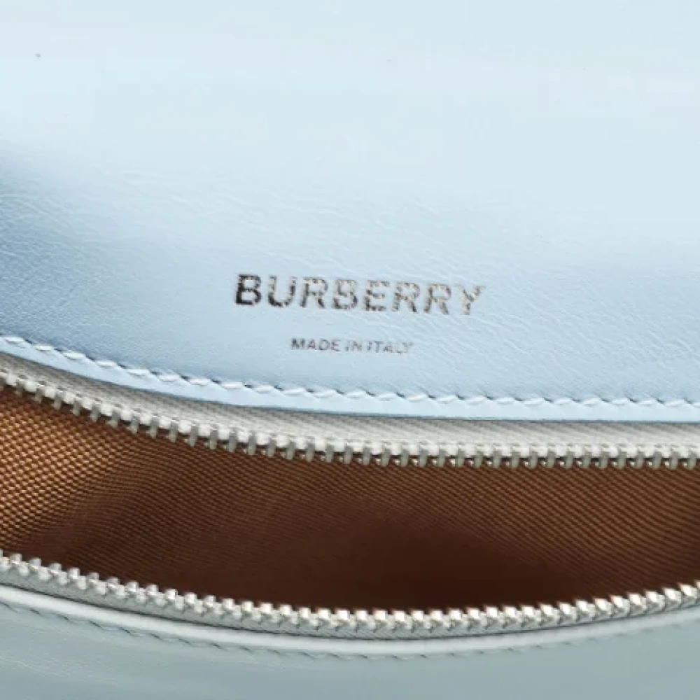 Burberry Vintage Pre-owned Leather shoulder-bags Blue Dames
