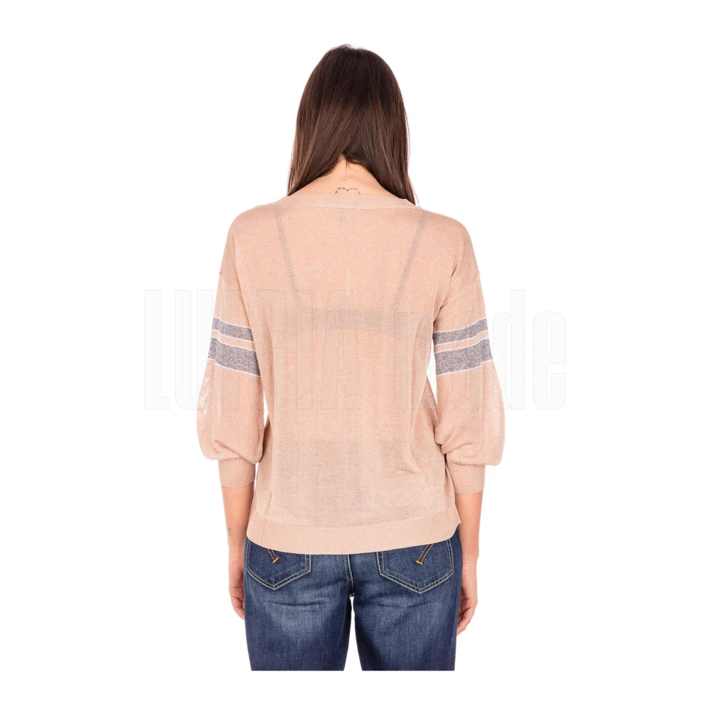 Kangra Stijlvolle Pullover met Mouwen Pink Dames
