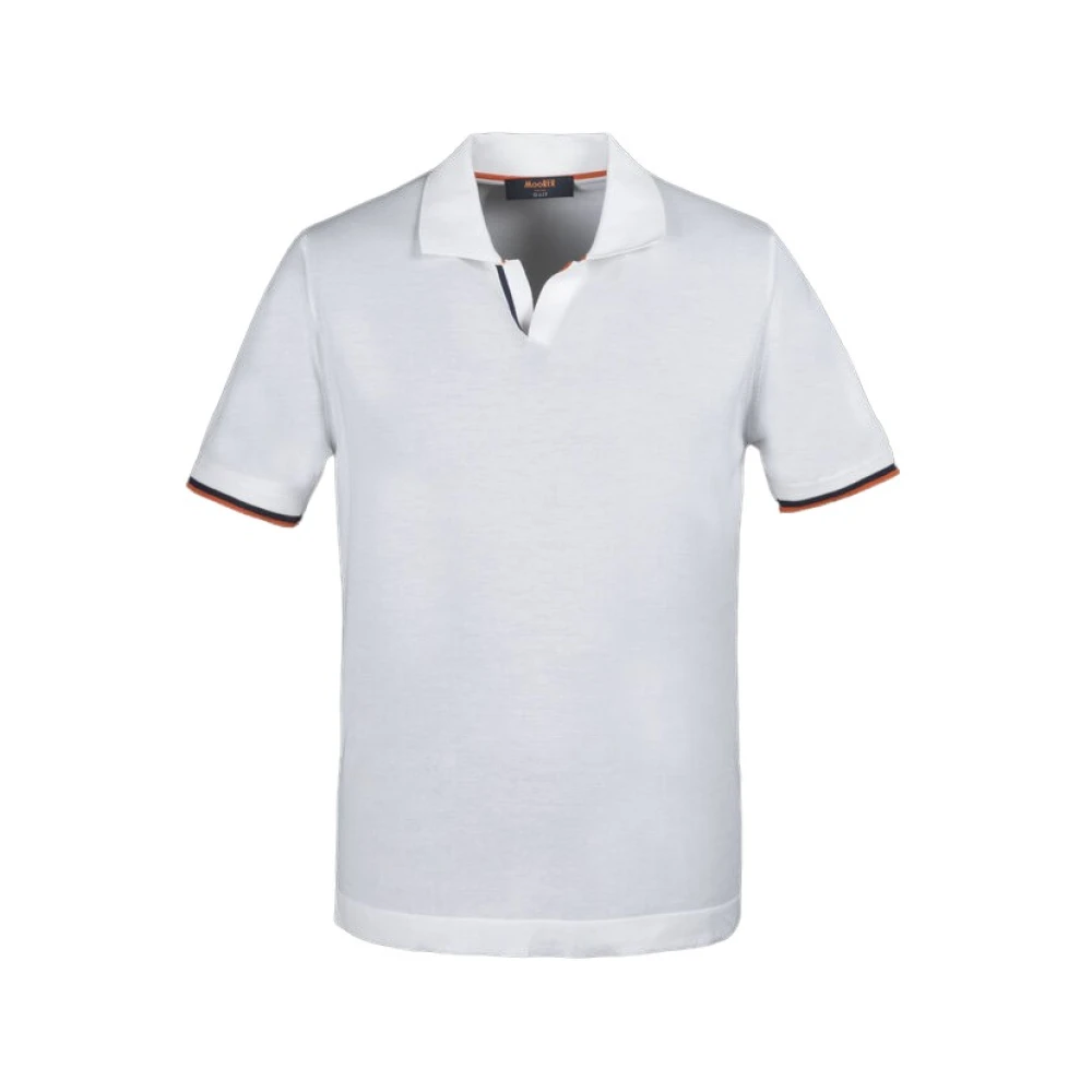 Moorer Men's White V-Neck Knitwear, Xl, Olgiata-Cre