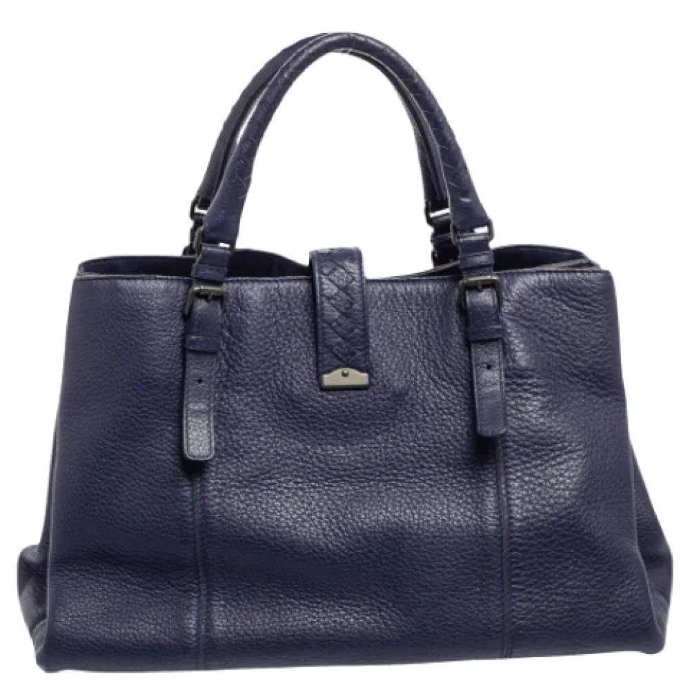 Bottega Veneta Vintage Pre-owned Leather totes Blue Dames