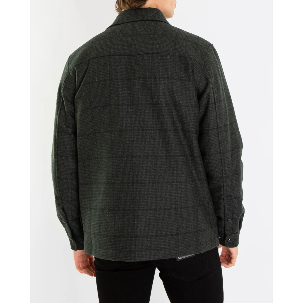 Woolrich Alaskan Wool Overshirt Green Heren