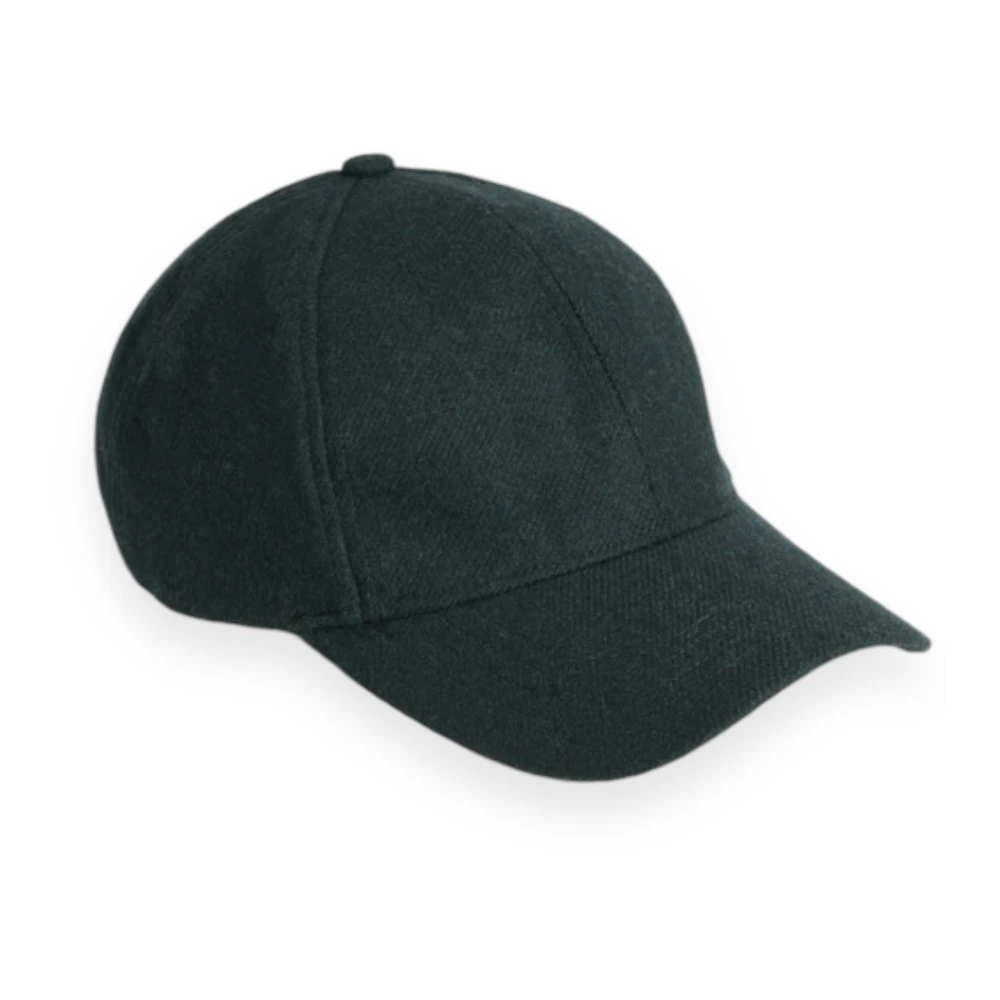 Woolrich Wollen Baseballpet Green Heren
