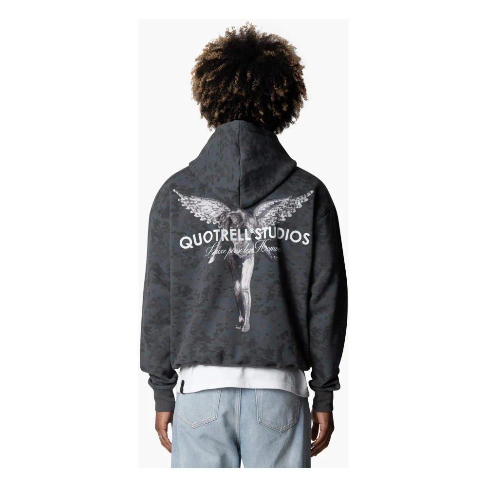 Quotrell Angel Hoodie Grijs Heren Gray Heren