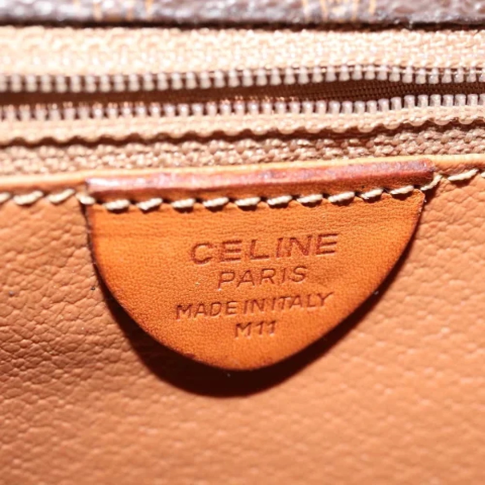 Celine Vintage Pre-owned Canvas shoulder-bags Brown Dames