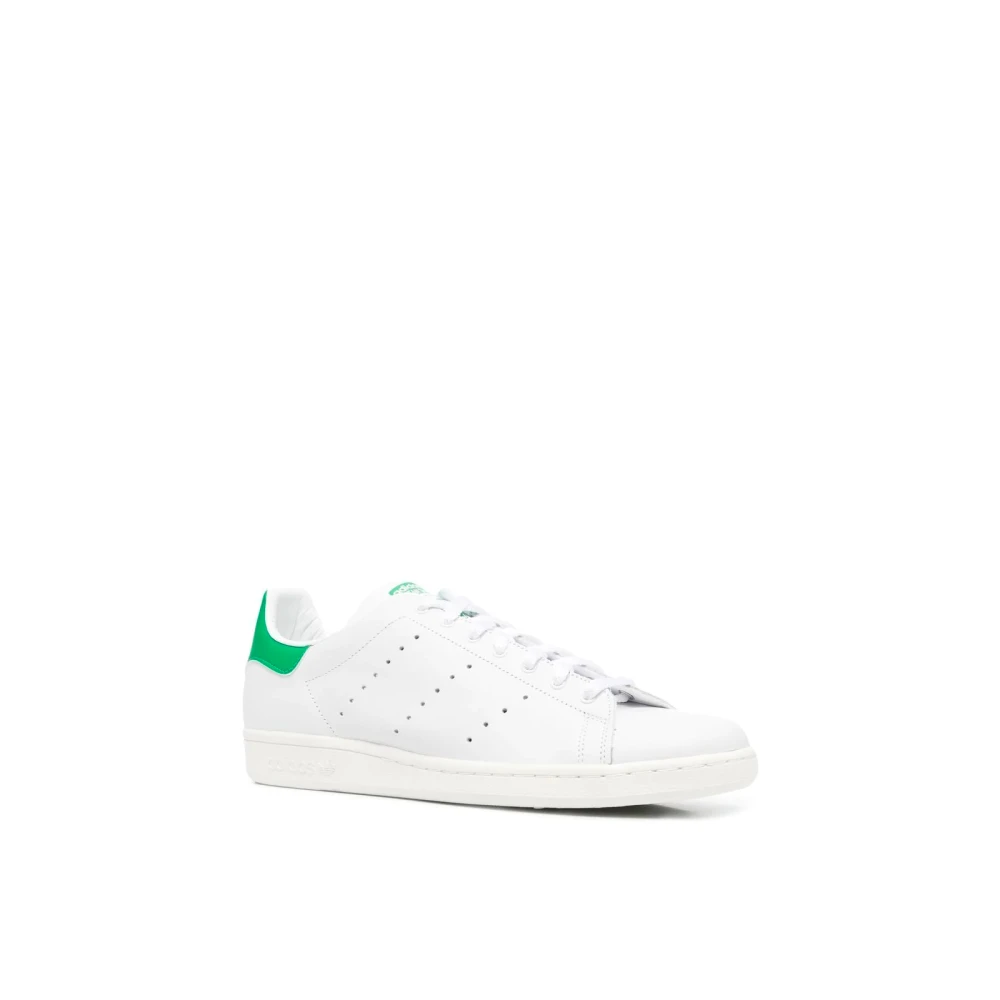 Adidas Färska Vita och Gröna Stan Smith 80s Sneakers White, Dam
