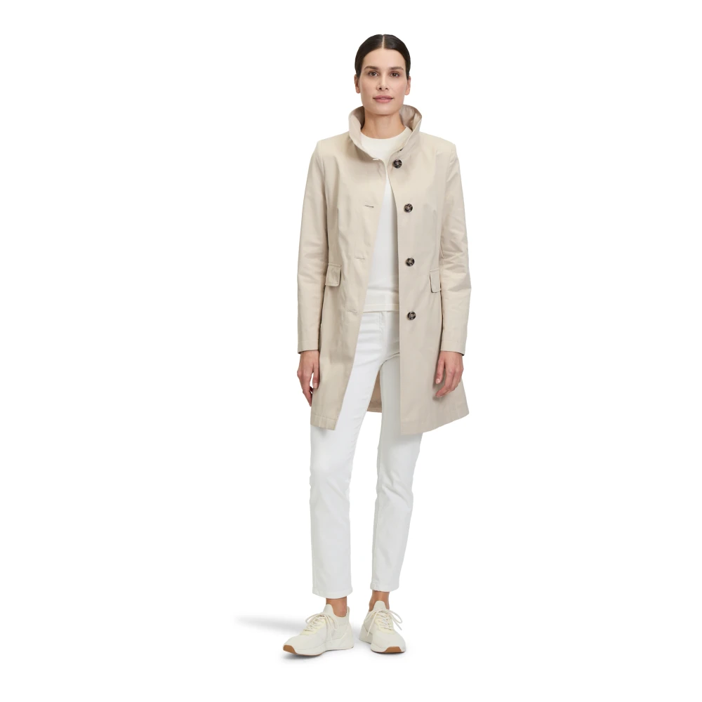 Gil Bret Elegante zomerjas met opstaande kraag Beige Dames