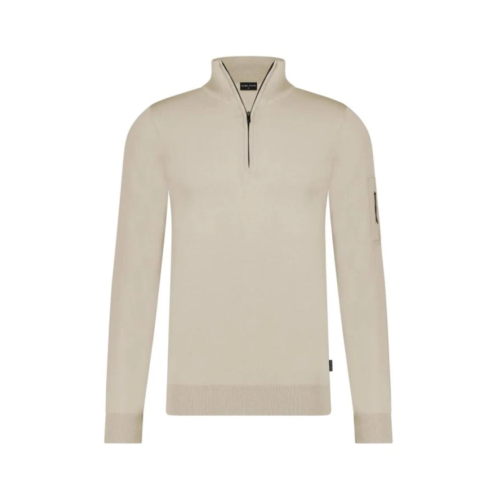 Saint Steve Hoodie 210160 met Hilco Design Beige Heren