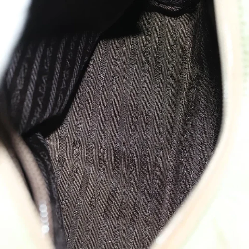 Prada Vintage Pre-owned Fabric prada-bags Beige Dames