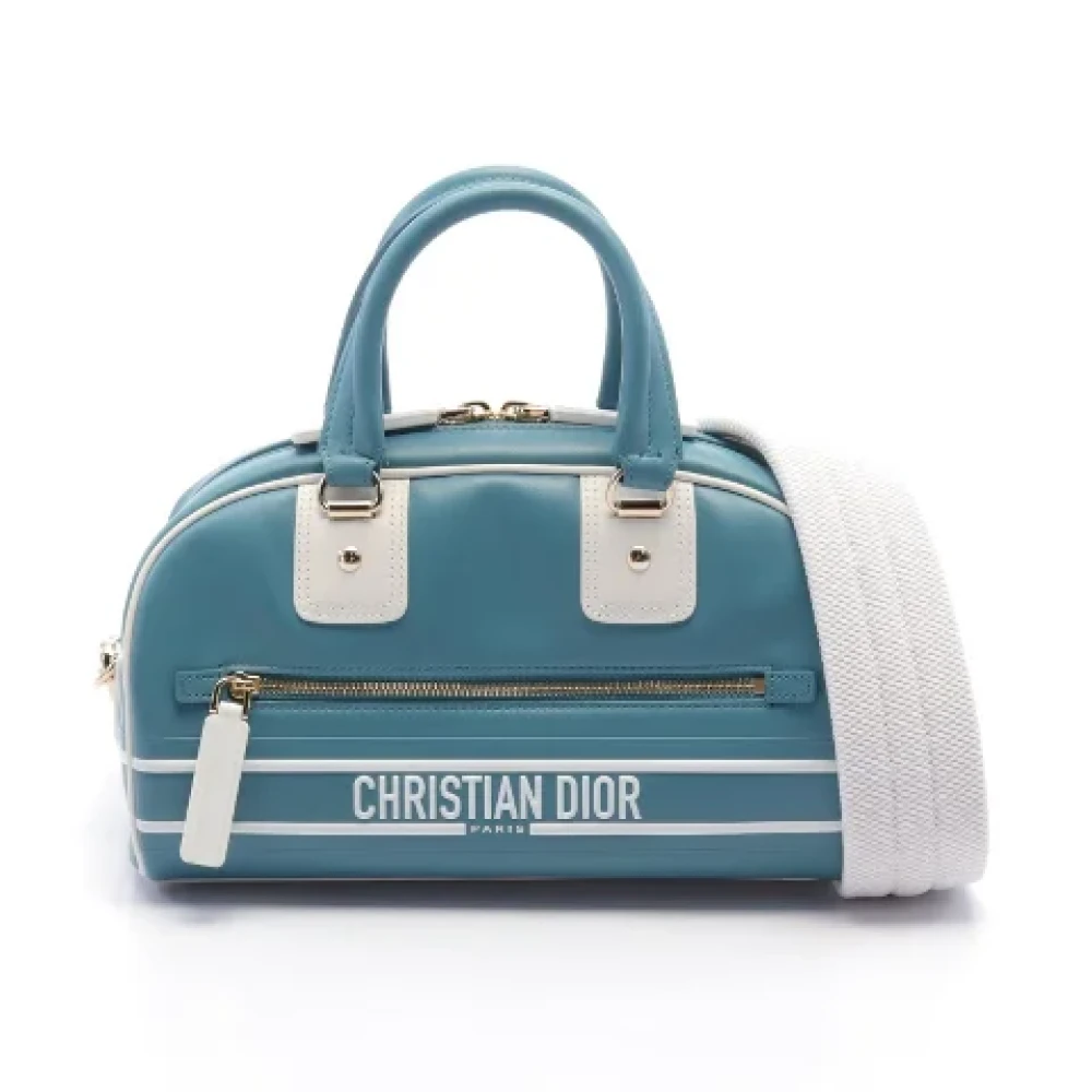 Dior Vintage Pre-owned Leather dior-bags Green Dames