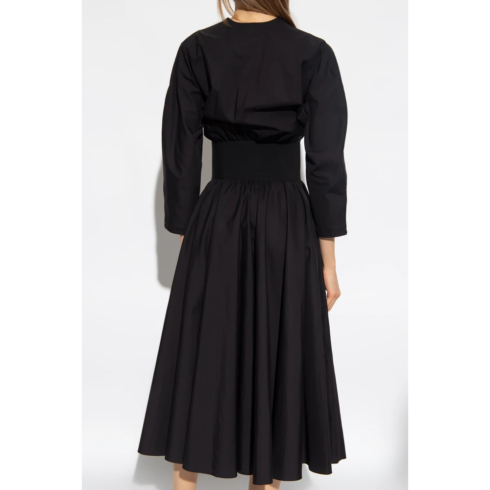 Alaïa Jurk met elastische tailleband Black Dames