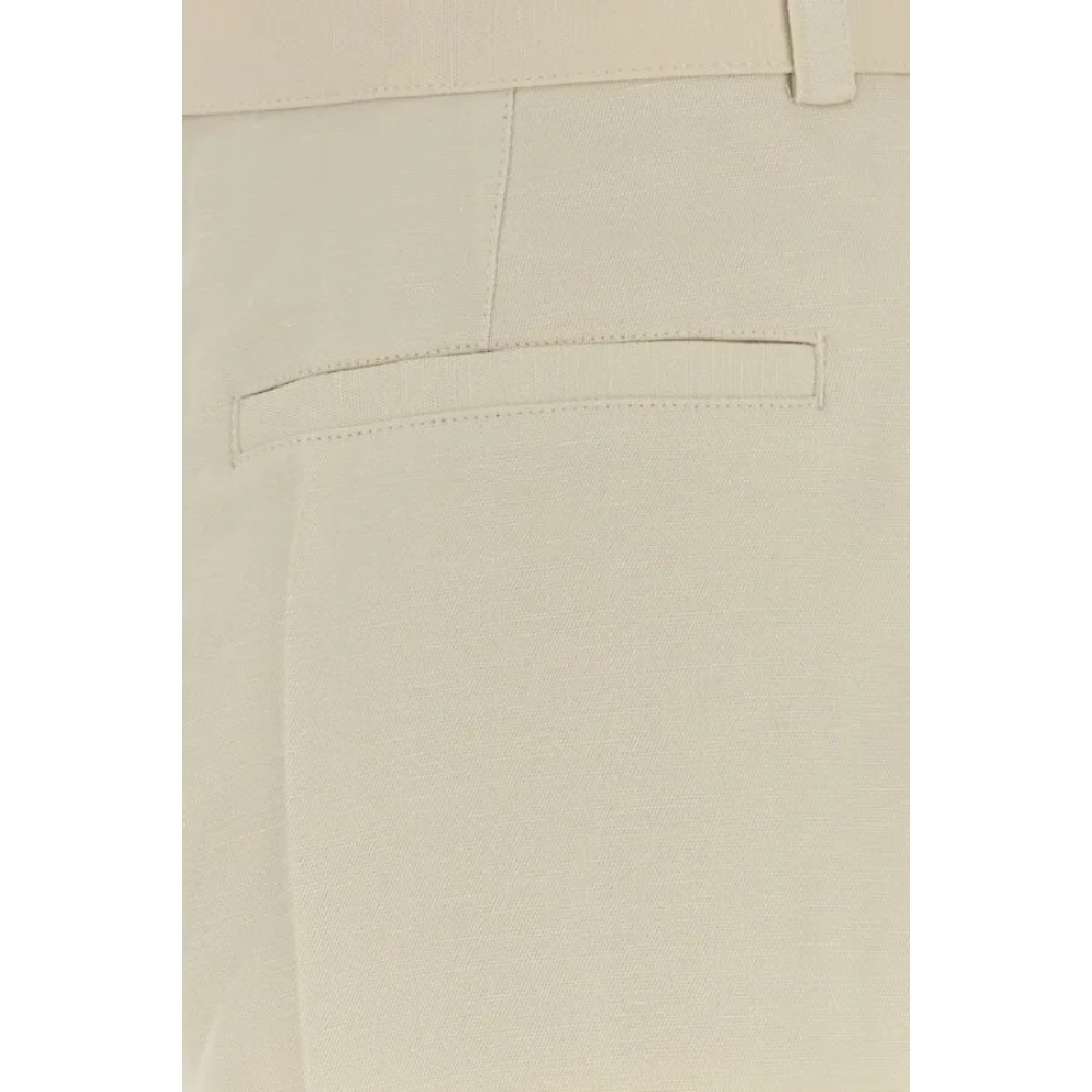Woolrich Linnen Bermuda Shorts Beige Dames