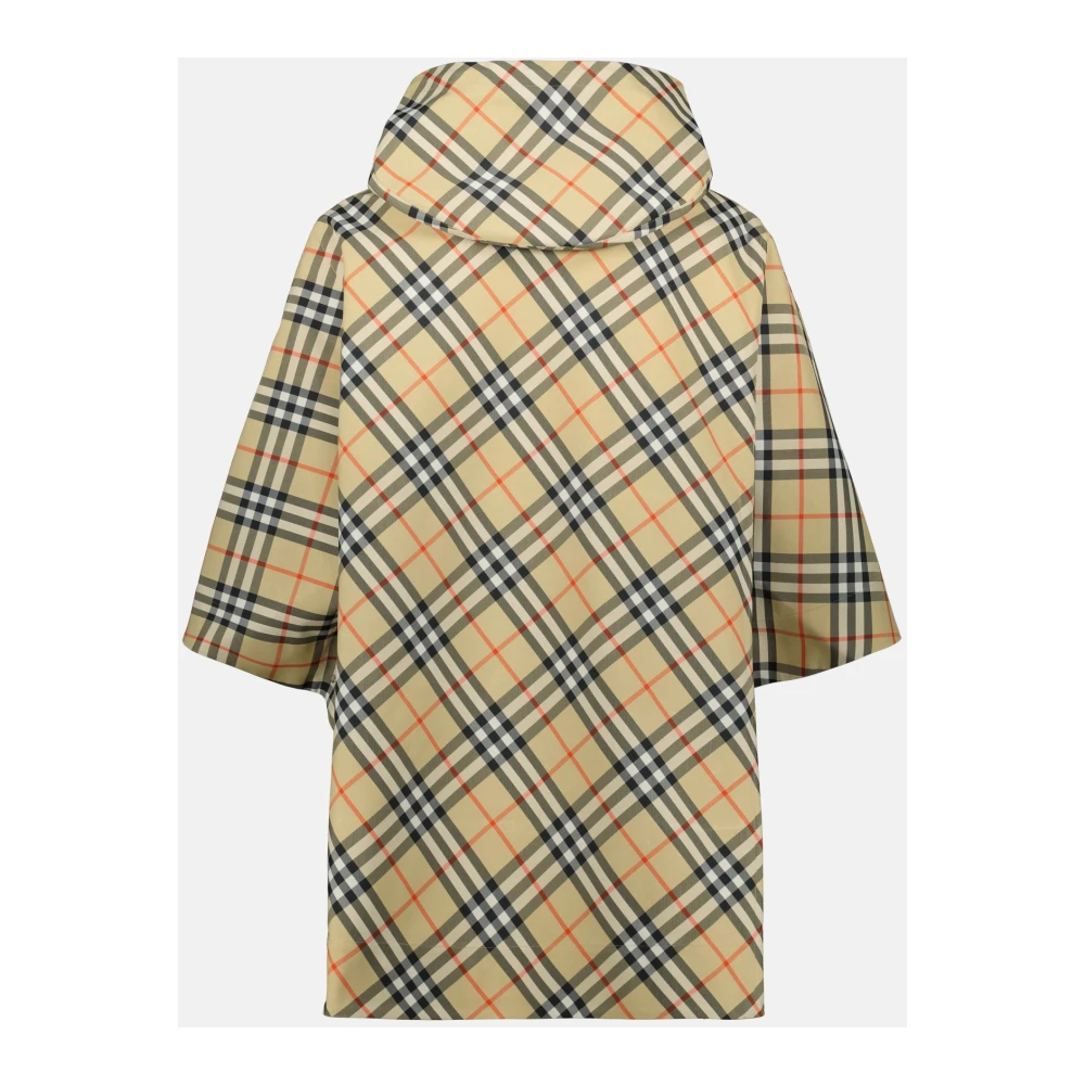 Burberry Geruite Cape Lente-Zomer 2025 Unisex Beige Dames