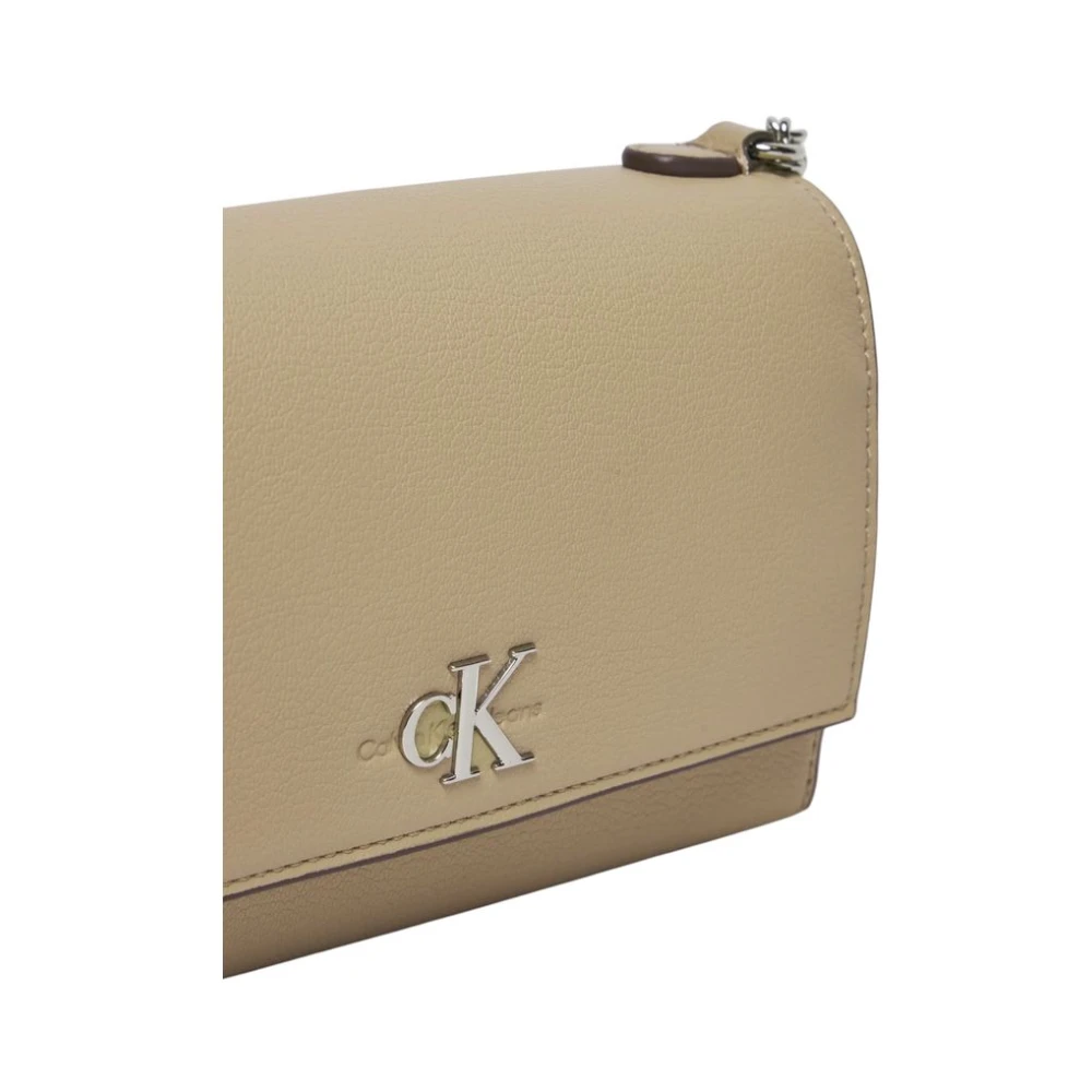 Calvin Klein Jeans Beige Handtas van gerecycled polyester Lente Zomer Collectie Beige Dames