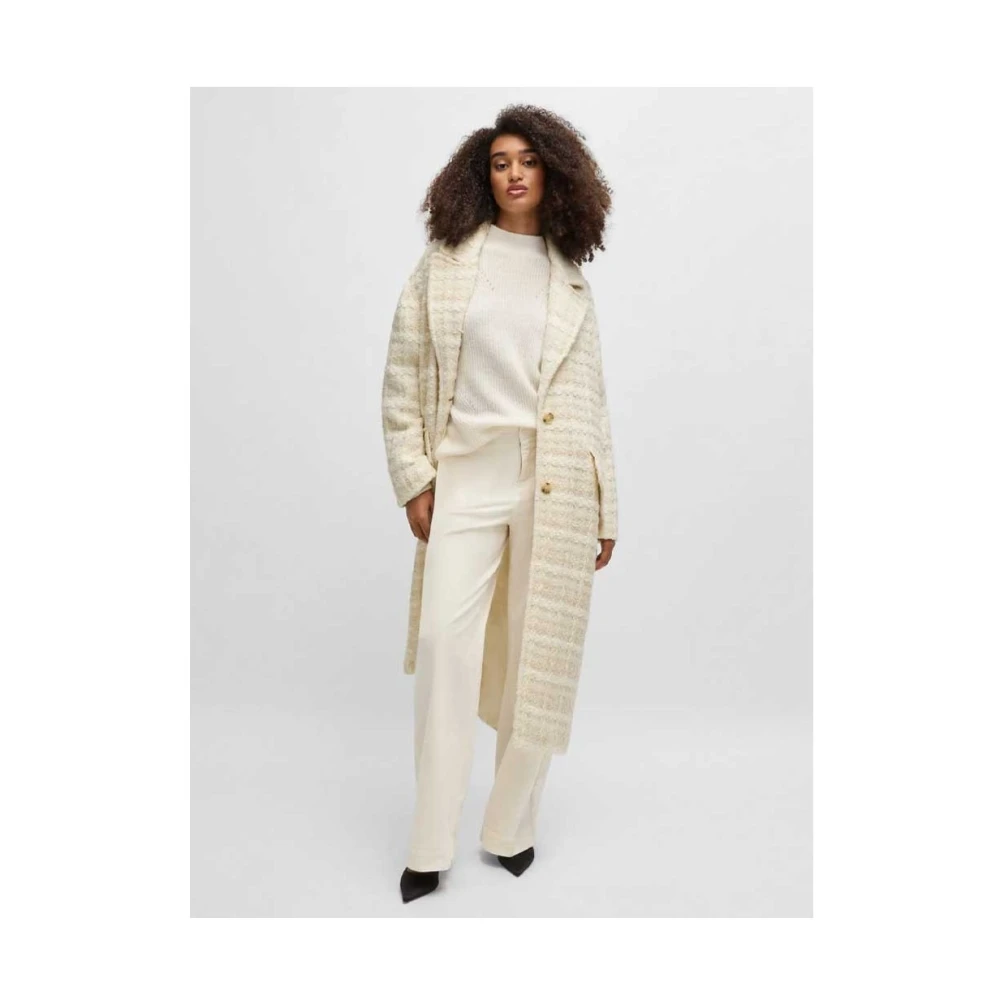 Hugo Boss Stijlvolle Herenoverhemd Collectie Beige Dames