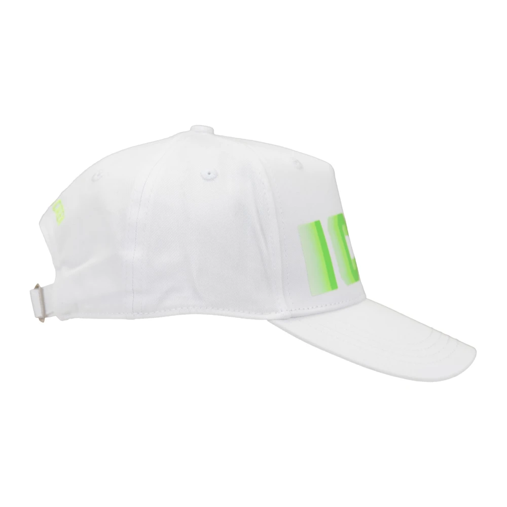 Dsquared2 Iconische Baseballpet met Gesp Sluiting White Unisex