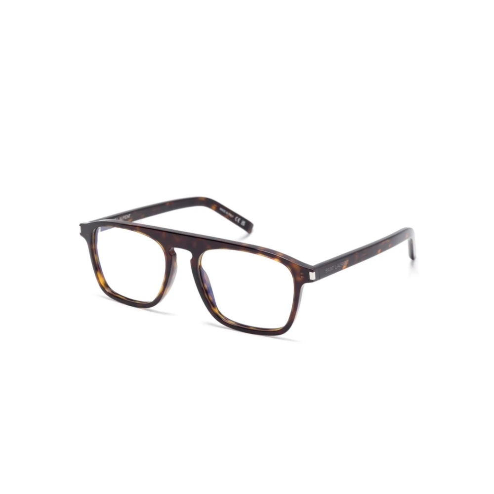 Saint Laurent Stijlvol Zwart Leren Schoudertas Brown Unisex