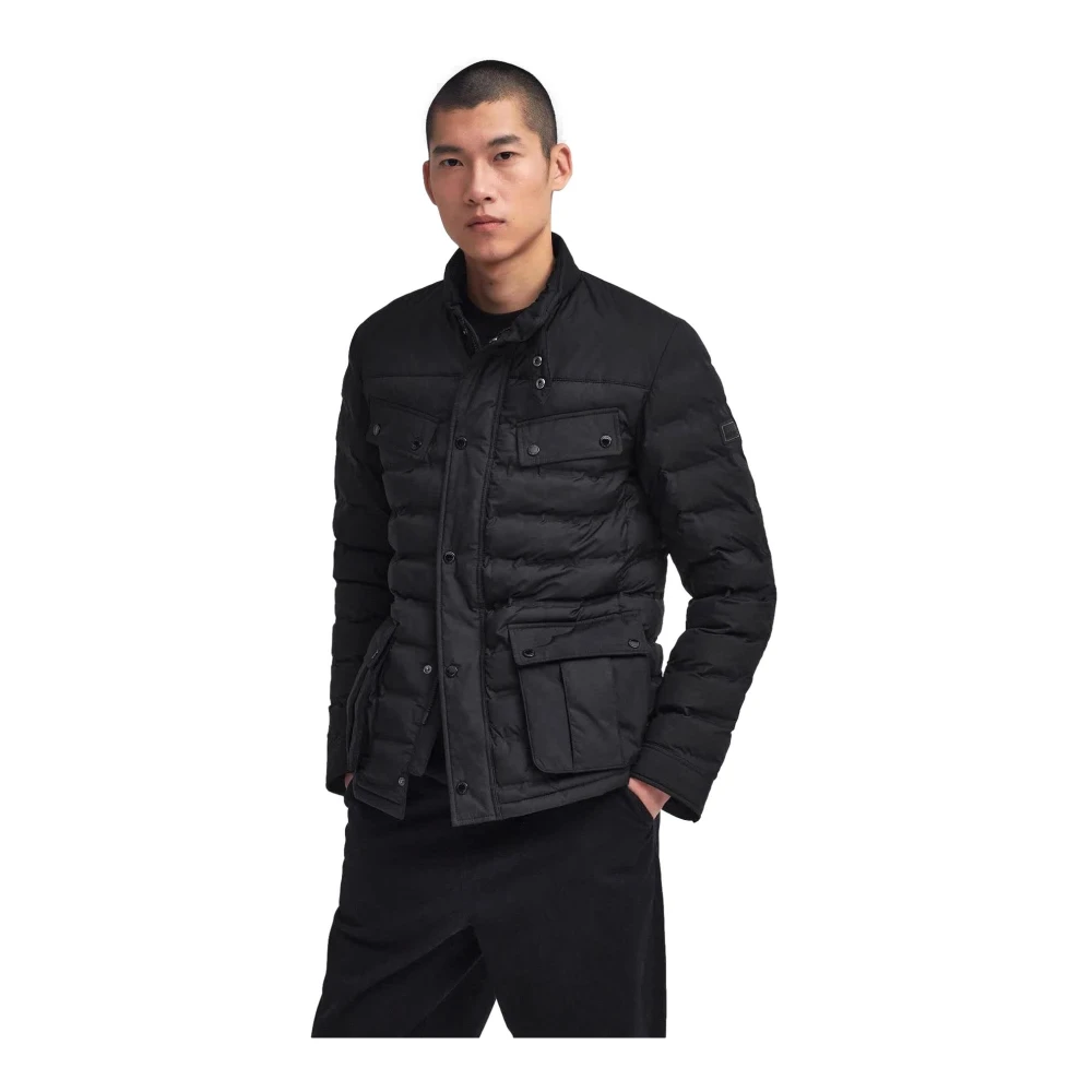 Barbour Gelaste Ariel Gewatteerde Jas Zwart Black Heren