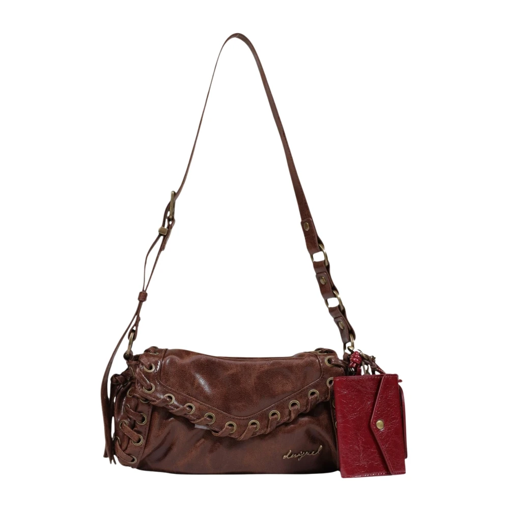 Desigual Women's Marron Shoulder Bag Galaxy Zarauz Choco - Image 6