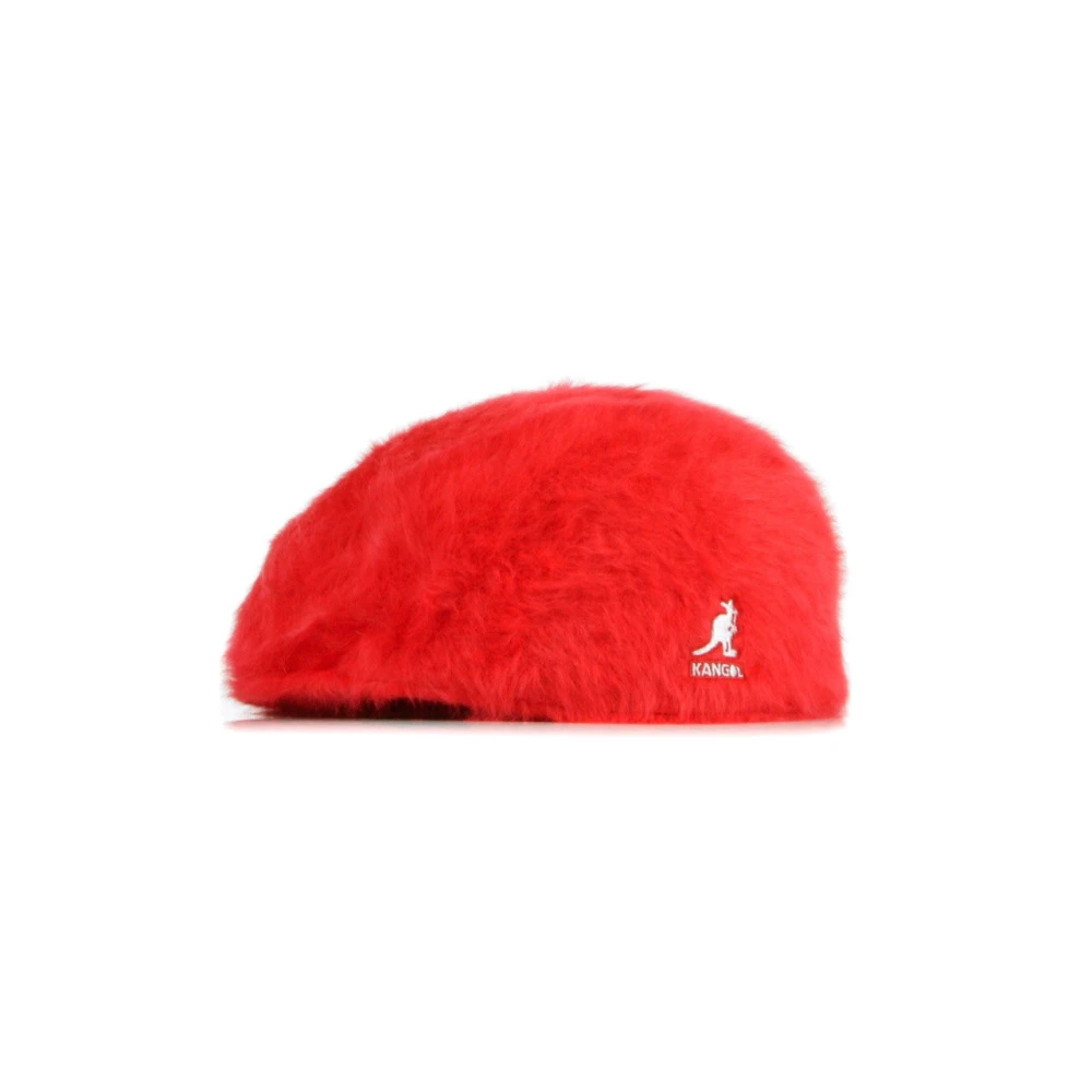 Kangol Scarlet Bont Platte Pet Red Heren