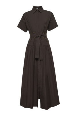 brown-cotton-kimono-sleeve-dress