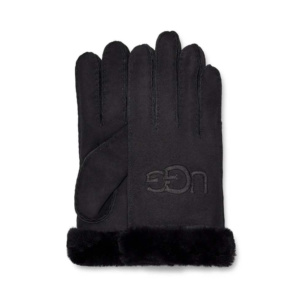 Ugg Sheepskin geborduurde handschoenen Black Dames