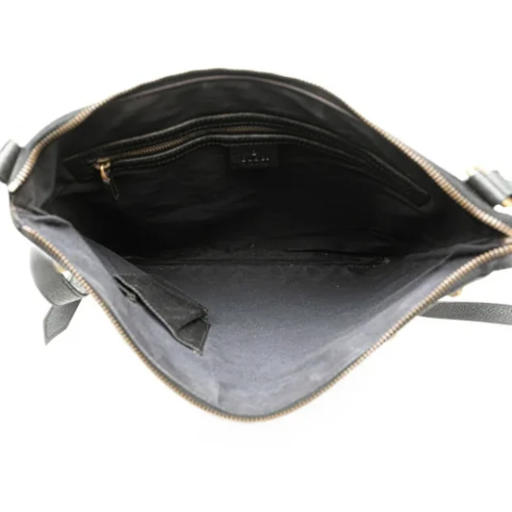Gucci Vintage Pre-owned Canvas shoulder-bags Black Dames