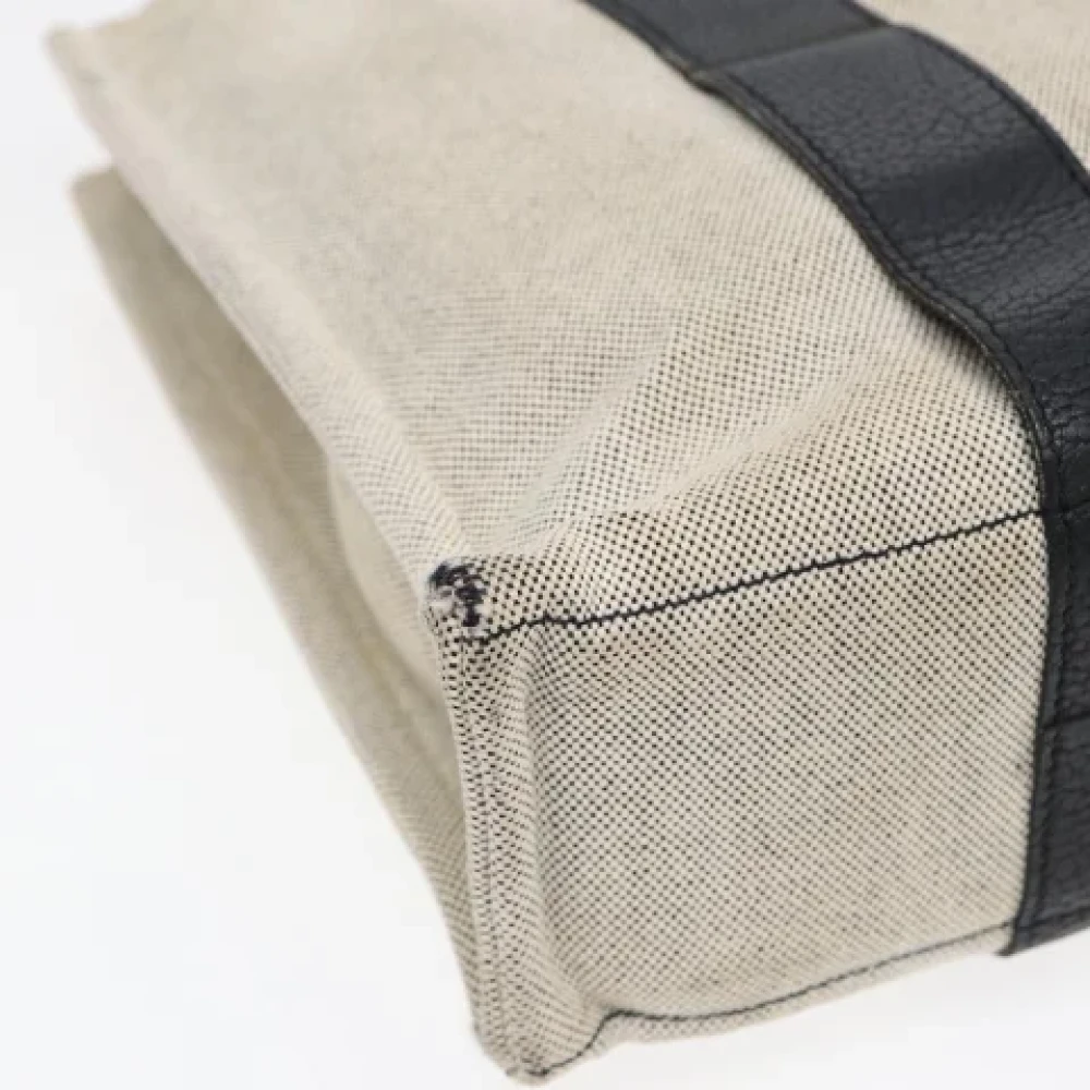 Hermès Vintage Pre-owned Canvas totes White Dames