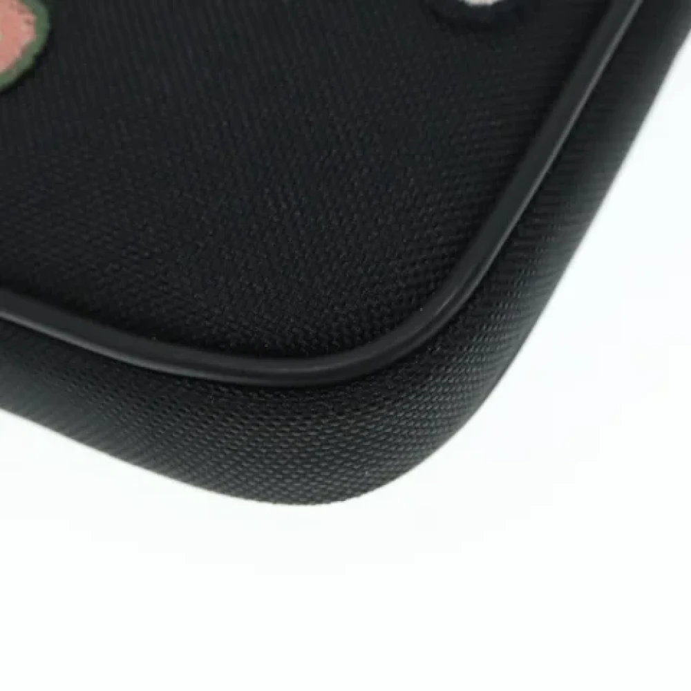 Gucci Vintage Pre-owned Canvas clutches Black Dames