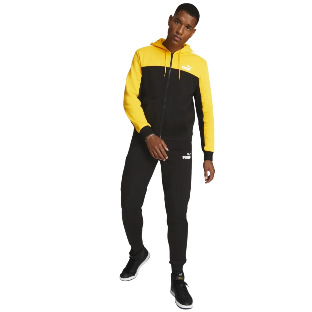 Puma Casual Zwart Colorblock Trainingspak Black Heren