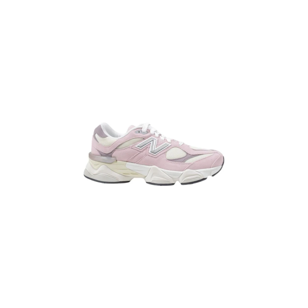 New Balance Women's Pink Leather Lace-Up Rubber Sole Trainers - Running Shoes - 5 1/2 Uk- Sport