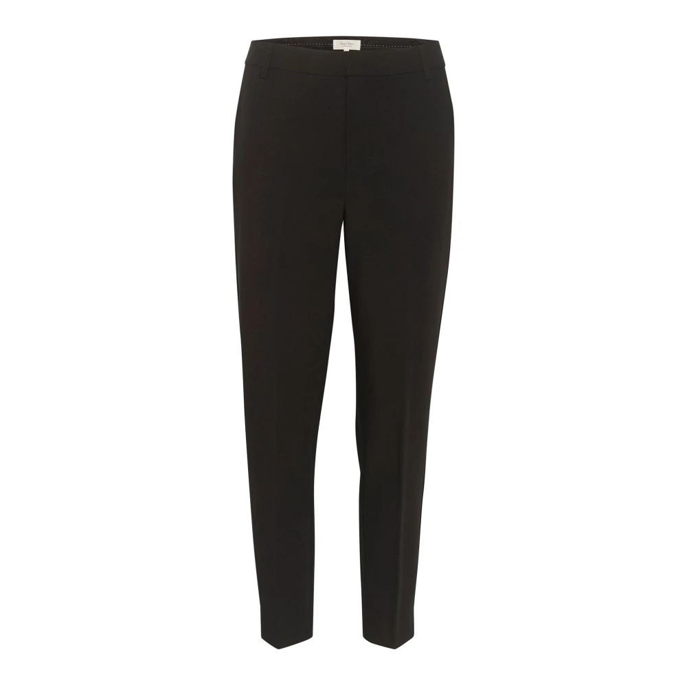 Part Two Black Slim-Fit Trousers, Female, 2XS, Urbanapw Pa Trousers
