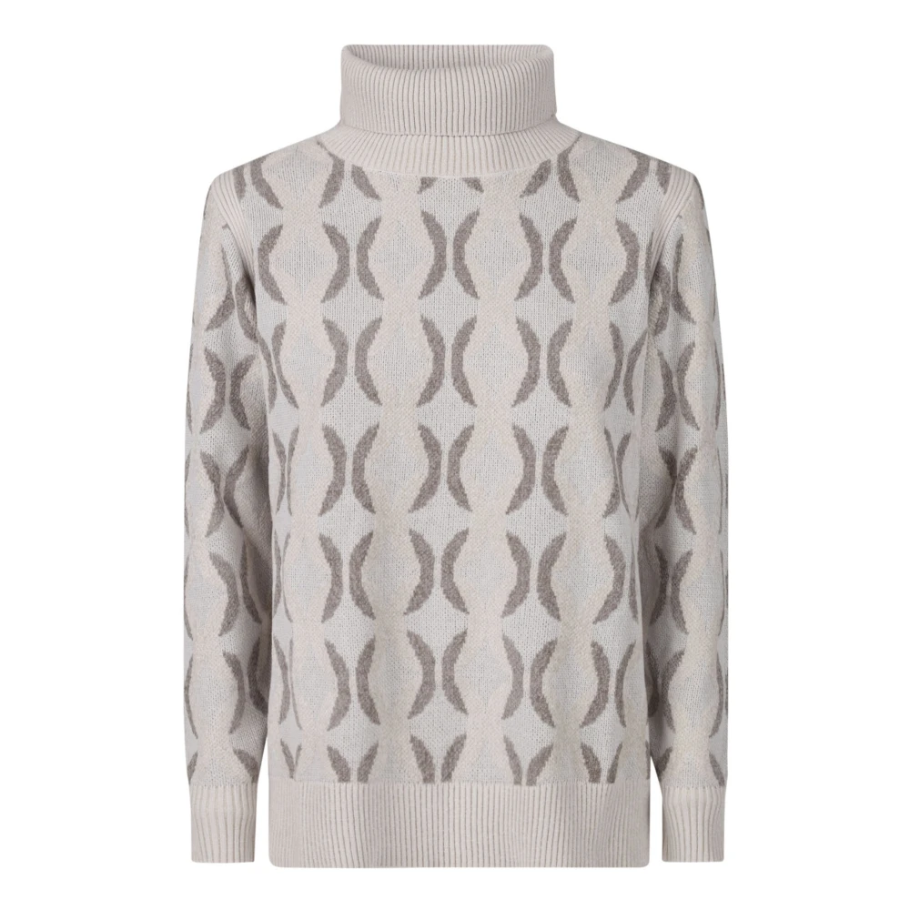 RRD Chenille Coltrui Gebreide Trui Beige Dames