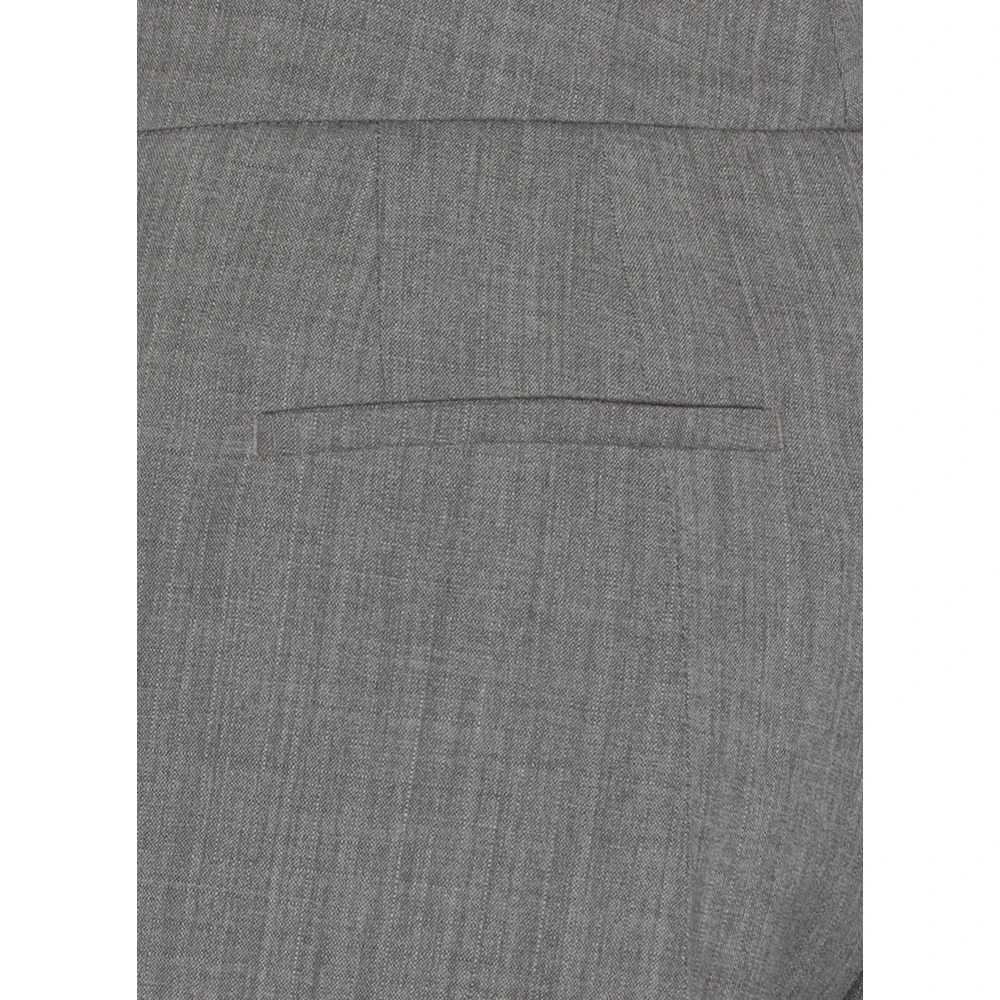Jil Sander Grijze Wollen Broek met Zakken Gray Dames