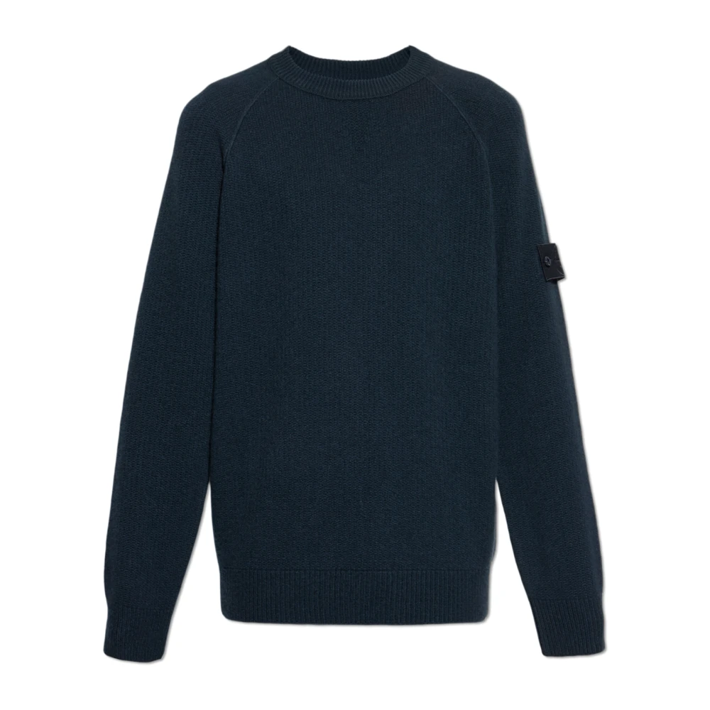 Stone Island Uomo Blu - Maglione In Cachemire - Knitwear - Xl