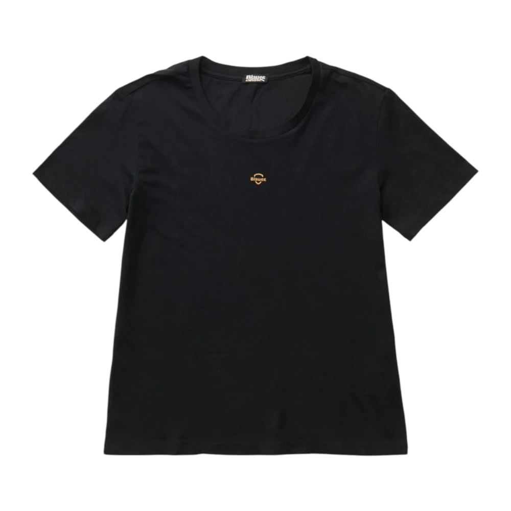 Blauer Vrouw Zwart Tops Dames, Xl, Katoen, Pumpies T-Shirt