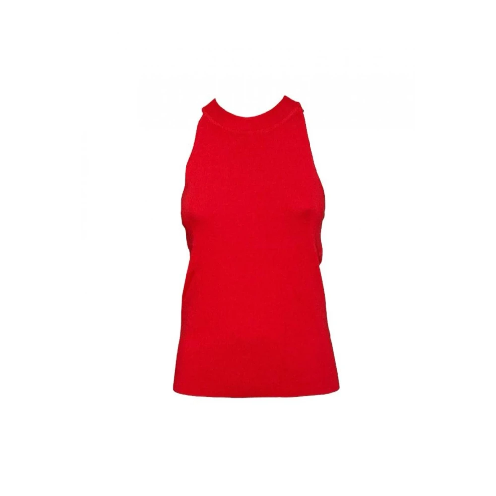 Molly Bracken Geribbelde tanktop pullover stijl Red Dames