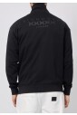 sweat-a-capuche-noir-col-montant