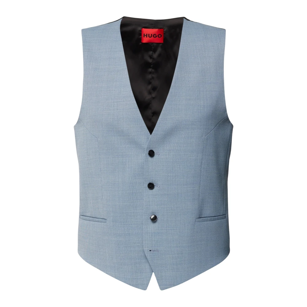 Hugo Boss Stijlvolle Mouwloze Vest voor Mannen Blue Heren