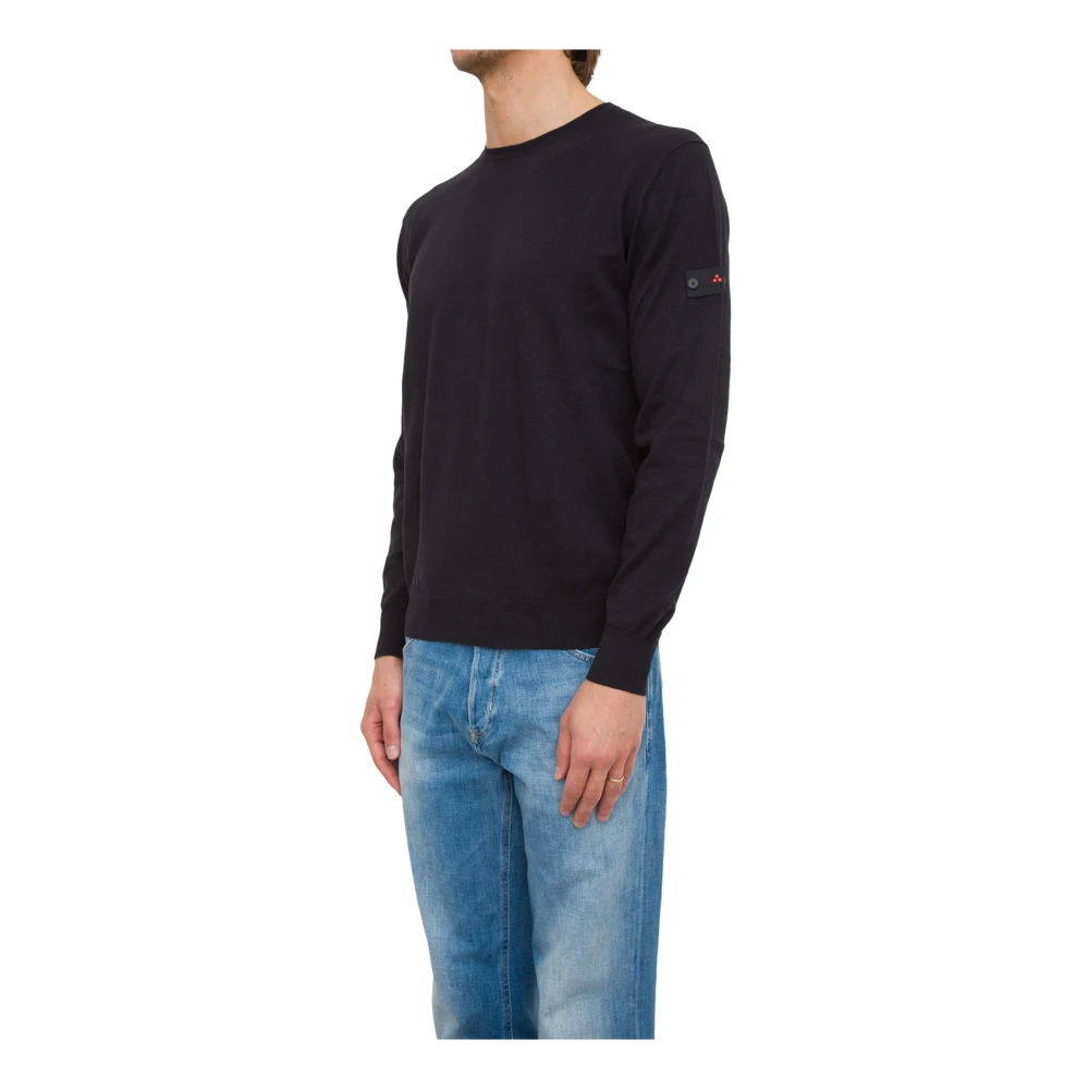 Peuterey Blauwe Gebreide Trui Blue Heren