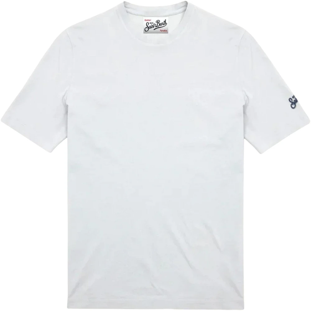 Mc2 Saint Barth White T-Shirts, Male, 2XL, T-Shirts