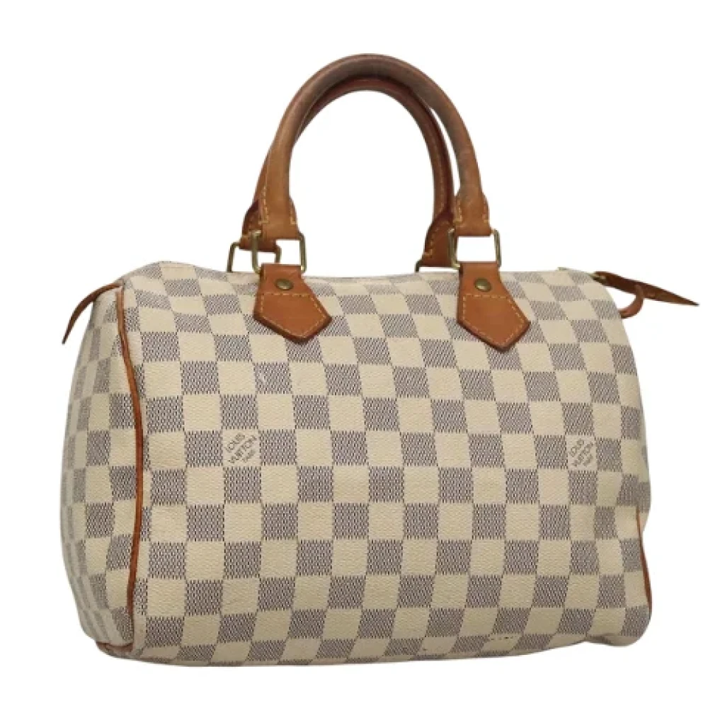 Louis Vuitton Vintage Pre-owned Canvas handbags White Dames