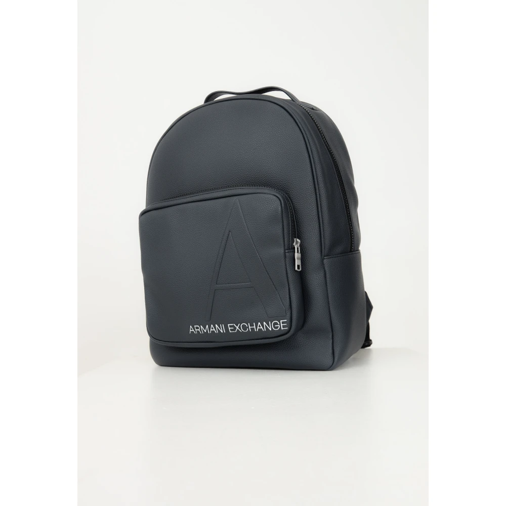 Armani Exchange Blauwe Herenrugzak Moderne Stijl Blue Heren
