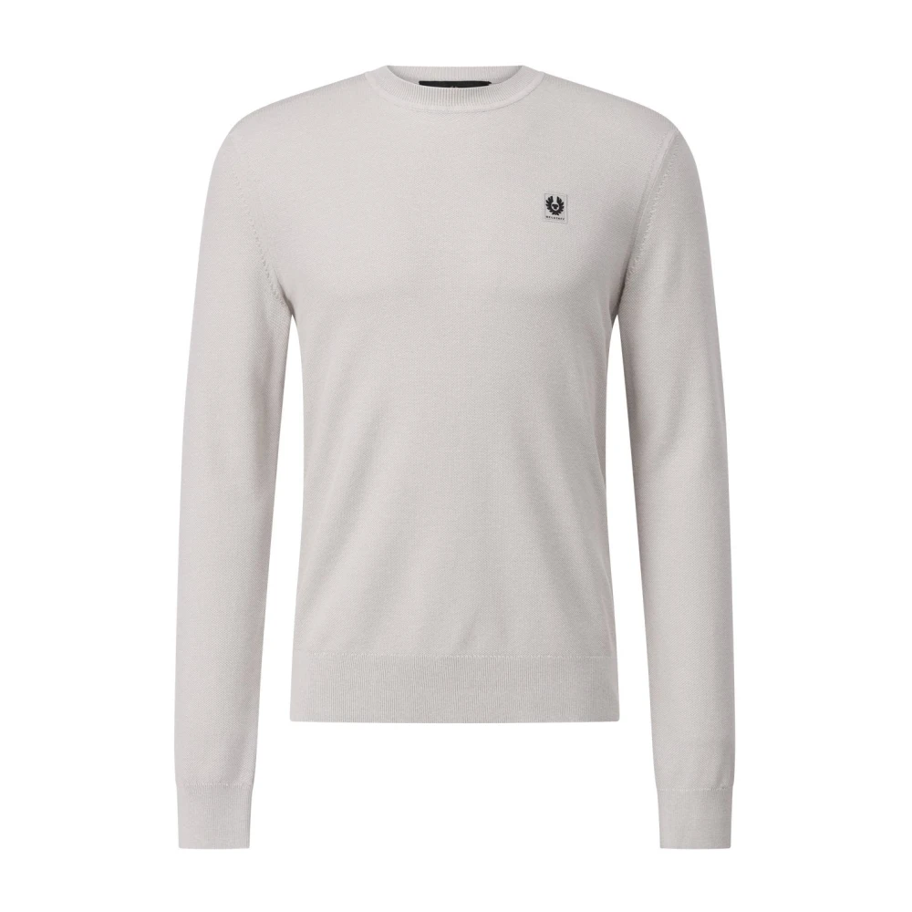 Belstaff Katoen-Zijde Pullover Gray Heren